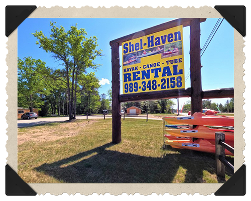 Shel-Haven road sign