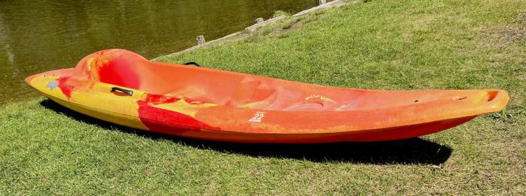 Single kayak rental from Shel-haven Livery in Grayling Michigan