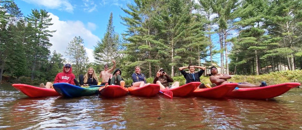 Shel-Haven fun group kayaking trip